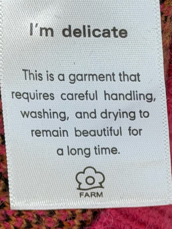 FARM Rio Croco Knit Cardigan Women’s Size XS Oversized Fit - Picture 15 of 15